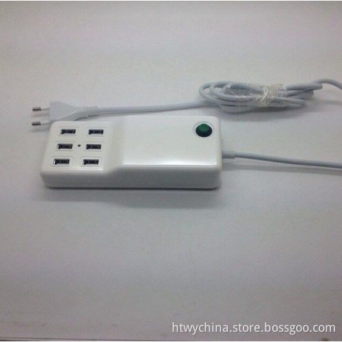 6-Port Desktop USB Charger Socket